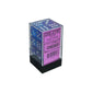 CHX27767 Aura Nebula Dice Luminary with White Pips D6 16mm (5/8in) Pack of 12 Dice