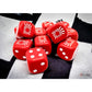 CHX29062 Red Japan War Dice with White Pips 16mm (5/8in) Pack of 12