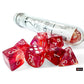 CHX30070 Passion Borealis Luminary Dice with White Numbers 7+1 Lab Dice Set 16mm (5/8in)