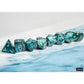 CHX30072 Neptune Lustrous Dice with Grey Numbers 7+1 Lab Dice Set 16mm (5/8in)