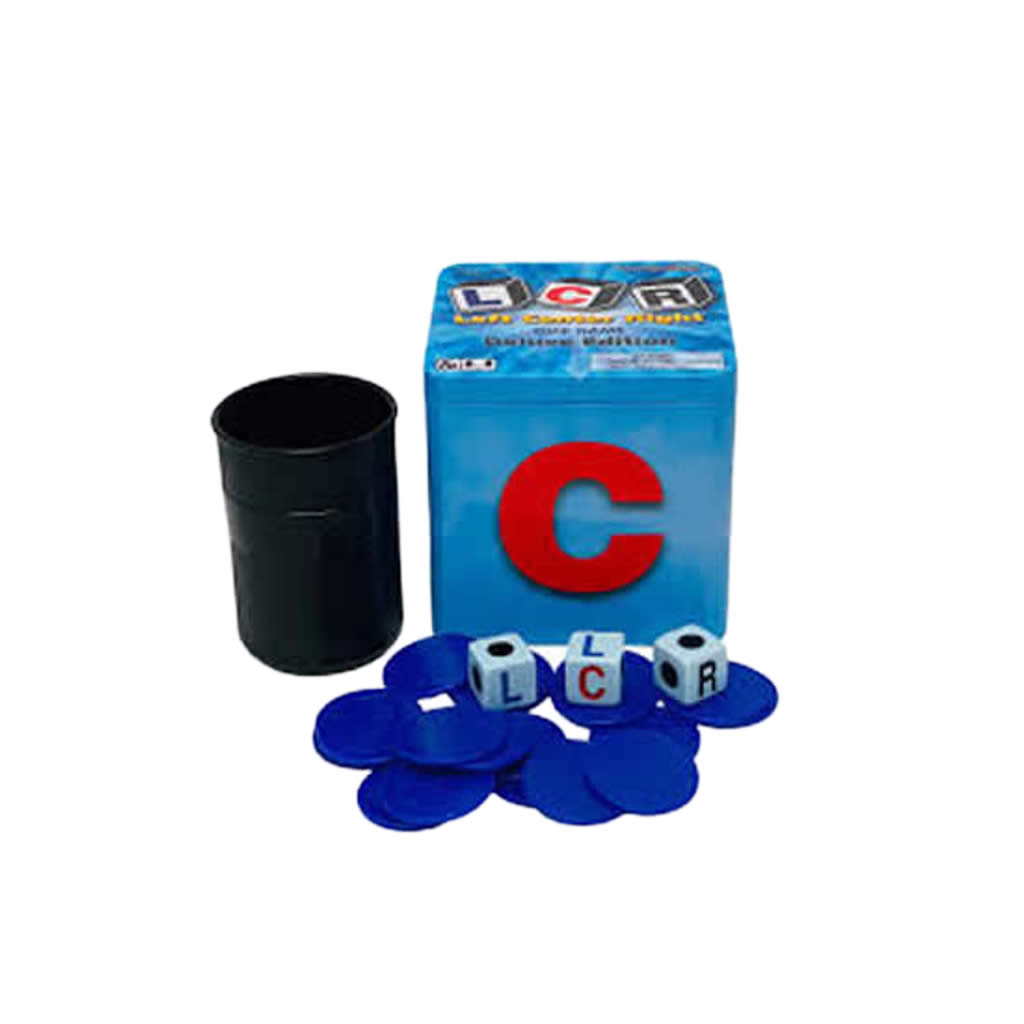 KOP00625 Deluxe LCR (Left-Center-Right) Edition Dice Game