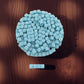 KOP00646 Pale Blue Opaque Dice White Pips D6 5mm (13/64in) Pack of 250