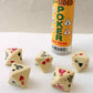 KOP01444 Poker Dice Game Ivory Opaque 8 Sided (d8) 16mm (5/8in) Dice
