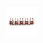 KOP01461 Bearly There  Bear Dice Game White Opaque with Brown Six Sided Dice (D6) 16mm (5/8in)