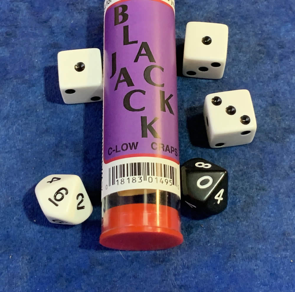 KOP01495 Black Jack Dice Game 16mm (5/8in)