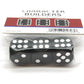 KOP01703 Character Builder Dice Black Opaque Silver Pips D6 Set of 3 18mm
