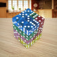KOP01851 Assorted Transparent Squared Corner Dice with Pips D6 12mm (1/2in) Pack of 36 Dice