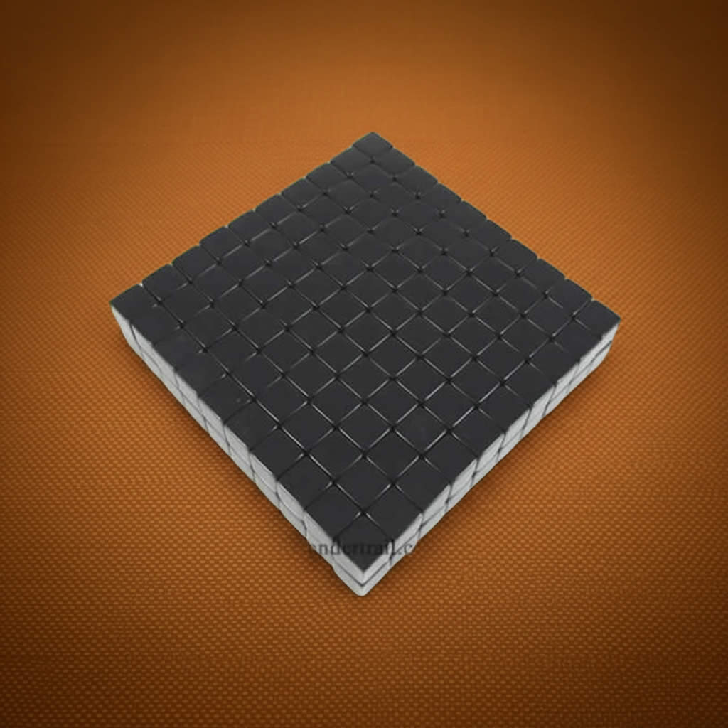 KOP01976 Black Blank Opaque Dice Counting Cubes D6 16mm (5/8in) Bulk Pack of 200 Cubes