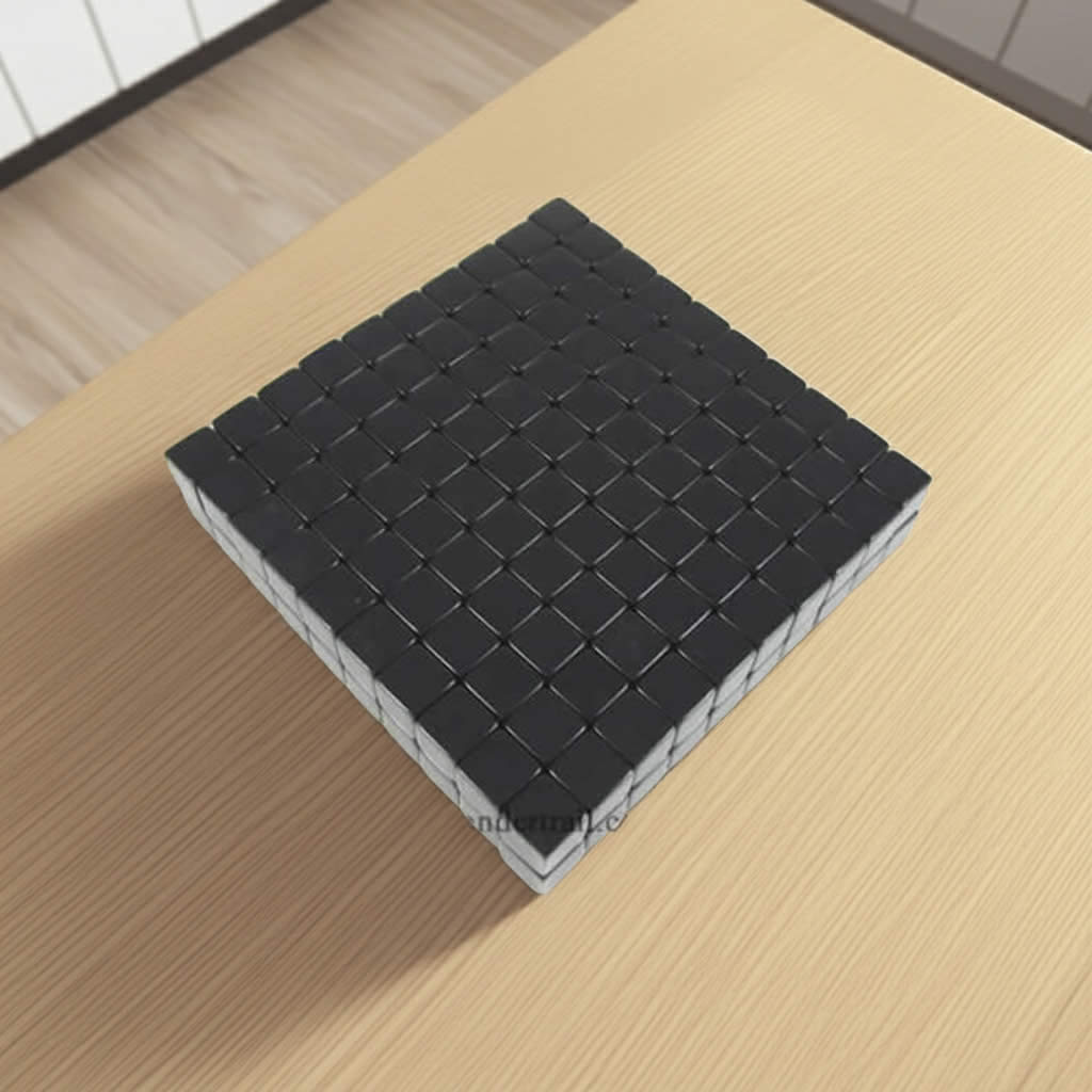 KOP01976 Black Blank Opaque Dice Counting Cubes D6 16mm (5/8in) Bulk Pack of 200 Cubes