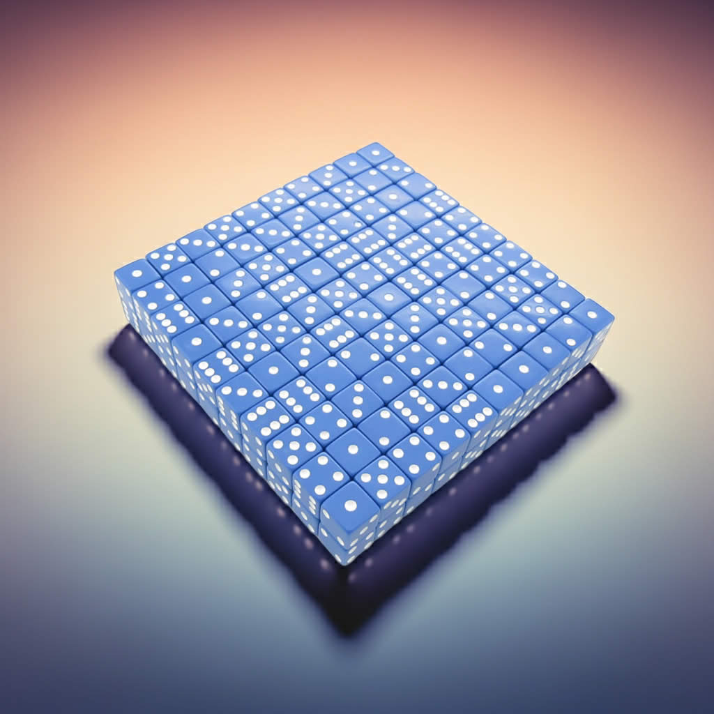 KOP01980 Blue Opaque Dice with White Pips D6 16mm (5/8in) Bulk Pack of 200 Dice