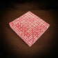 KOP01988 Red Opaque Dice with White Pips D6 16mm (5/8in) Bulk Pack of 200 Dice