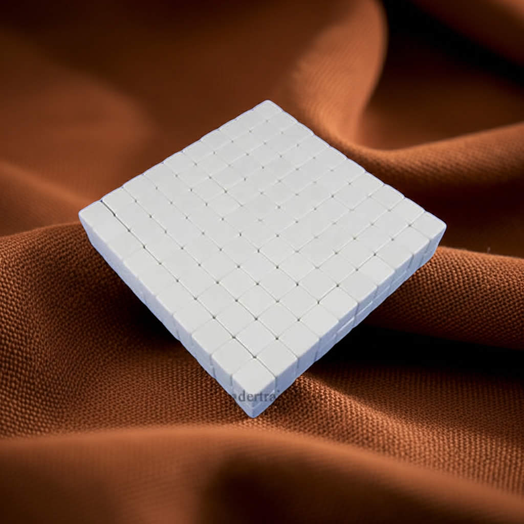 KOP01989 White Blank Opaque Dice Counting Cubes D6 16mm (5/8in) Bulk Pack of 200 Cubes