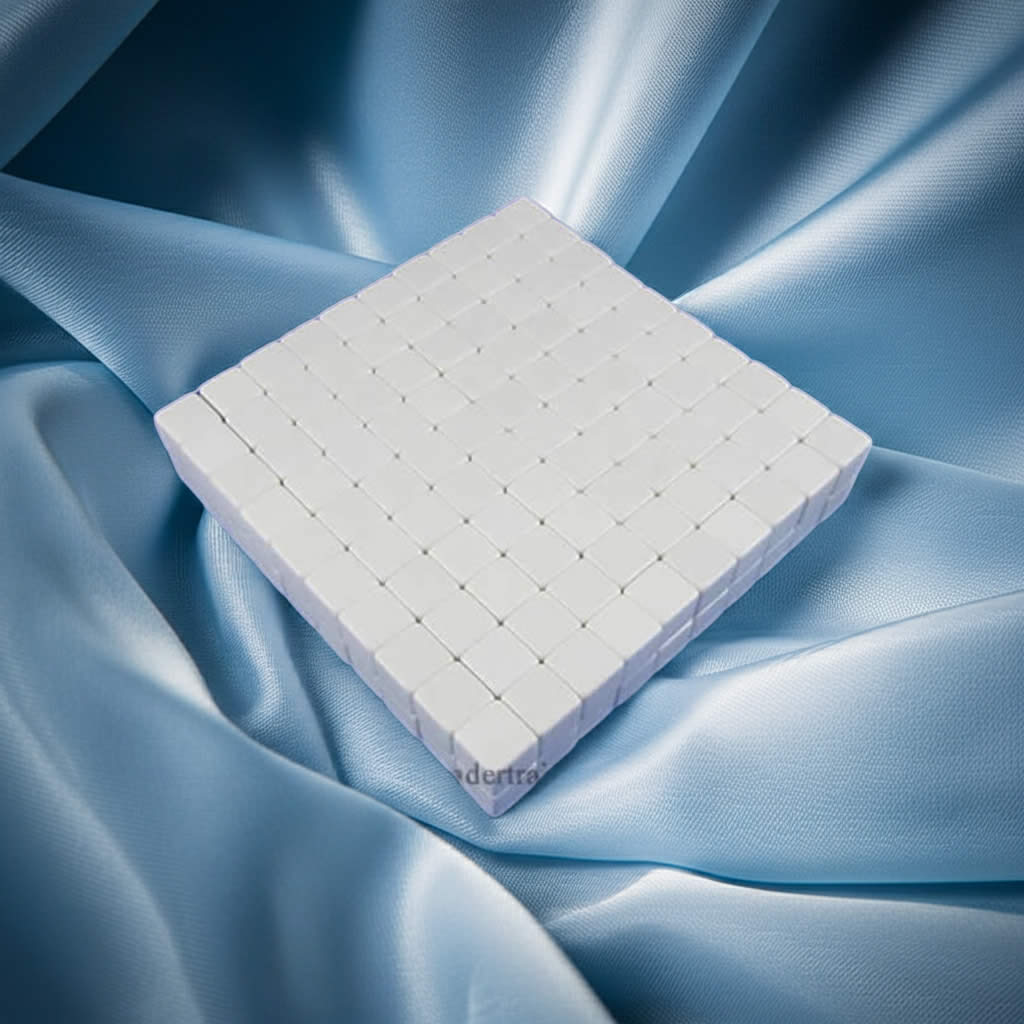 KOP01989 White Blank Opaque Dice Counting Cubes D6 16mm (5/8in) Bulk Pack of 200 Cubes