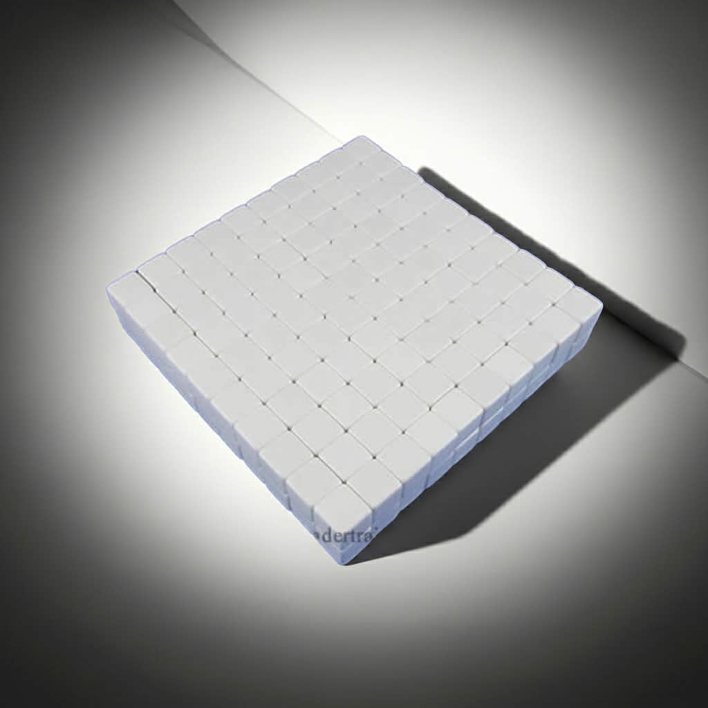 KOP01989 White Blank Opaque Dice Counting Cubes D6 16mm (5/8in) Bulk Pack of 200 Cubes