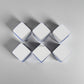KOP02033 White Blank Opaque Dice Counting Cubes D6 16mm (5/8in) Pack of 6 Cubes