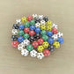 KOP02734 Assorted Opaque Dice Black Numbers D12 16mm Bulk Pack of 50
