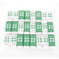 KOP03941 Lucky Dice Green and White D6 25mm (1in) Pack of 24 pair of Dice
