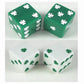 KOP03941 Lucky Dice Green and White D6 25mm (1in) Pack of 24 pair of Dice