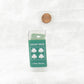 KOP03943 Green Lucky Dice with White Clovers D6 25mm (1in) Pack of 2