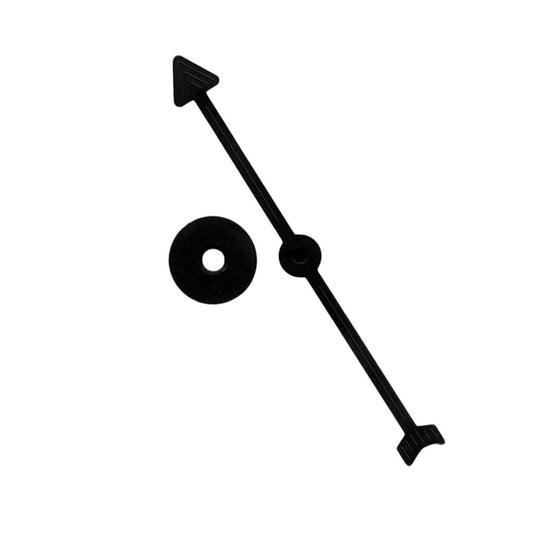 KOP04258 Black Plastic Game Spinners 4 inches Long Pack of 8 Spinners