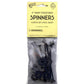 KOP04258 Black Plastic Game Spinners 4 inches Long Pack of 8 Spinners