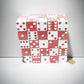KOP04873 Sweetheart Dice Red and White D6 25mm (1in) Pack of 50 Dice