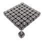 KOP04926 Flamingo Dice Opaque Black with Pink Pips 16mm (5/8in) Bulk Pack of 50 Dice
