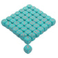 KOP04930 Flamingo Dice Opaque Aqua with Pink Pips 16mm (5/8in) Bulk Pack of 50 Dice