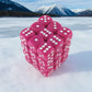 KOP05115 Pink Opaque Deluxe Dice with White Pips D6 12mm (1/2in) Pack of 36 Dice