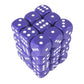 KOP05116 Purple Opaque Deluxe Dice with White Pips D6 12mm (1/2in) Pack of 36 Dice