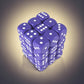KOP05116 Purple Opaque Deluxe Dice with White Pips D6 12mm (1/2in) Pack of 36 Dice