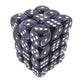 KOP05130 Purple Swirl Deluxe Dice White Pips D6 12mm (1/2in) Pack of 36