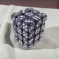 KOP05130 Purple Swirl Deluxe Dice White Pips D6 12mm (1/2in) Pack of 36