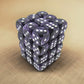 KOP05130 Purple Swirl Deluxe Dice White Pips D6 12mm (1/2in) Pack of 36