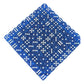 KOP05160 Blue Transparent Dice Glow in the Dark Pips D6 16mm Bulk Pack of 200