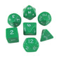 KOP06534 Green Jumbo Dice with White Numbers 24mm (15/16in) Set of 7