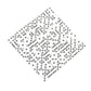 KOP07289 White Opaque Dice Black Pips D6 8mm (5/16in) Bulk Pack of 200