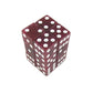 KOP08617 Purple Glitter Dice with White Pips D6 16mm (5/8in) Pack of 12