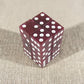 KOP08617 Purple Glitter Dice with White Pips D6 16mm (5/8in) Pack of 12