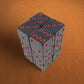KOP08620 Charcoal Marbleized Dice with Red Pips D6 16mm (5/8in) Pack of 12 Dice