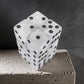 KOP08622 Pearl Marbleized Dice with Black Pips D6 16mm (5/8in) Pack of 12 Dice