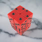 KOP08631 Red Opaque Dice with Black Pips D6 16mm (5/8in) Pack of 12