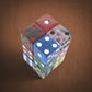 KOP09207 Assorted Transparent Dice with Pips D6 16mm (5/8in) Pack of 12 Dice Koplow Games
