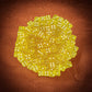 KOP09703 Yellow Transparent Dice with White Pips D6 5mm (13/64in) Bulk Pack of 250 Dice