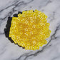 KOP09703 Yellow Transparent Dice with White Pips D6 5mm (13/64in) Bulk Pack of 250 Dice