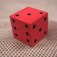 KOP10943 Red Opaque Foam Die with Black Dots D6 50mm (2in) Pack of 1 Die