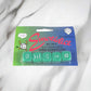 KOP11777 Emotidice Green Dice White Emoticons D6 16mm (5/8in) Pack of 5