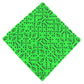 KOP12863 Green Fish Dice with Black Pips D6 16mm (5/8in) Bulk Pack of 100