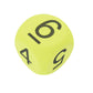 KOP13772 Yellow Opaque Foam Die Black Numbers D6 50mm Pack of 1 Die