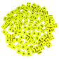 KOP14232 Assorted Math Foam Dice Yellow D6 25mm (1in) Bulk Pack of 100 Dice